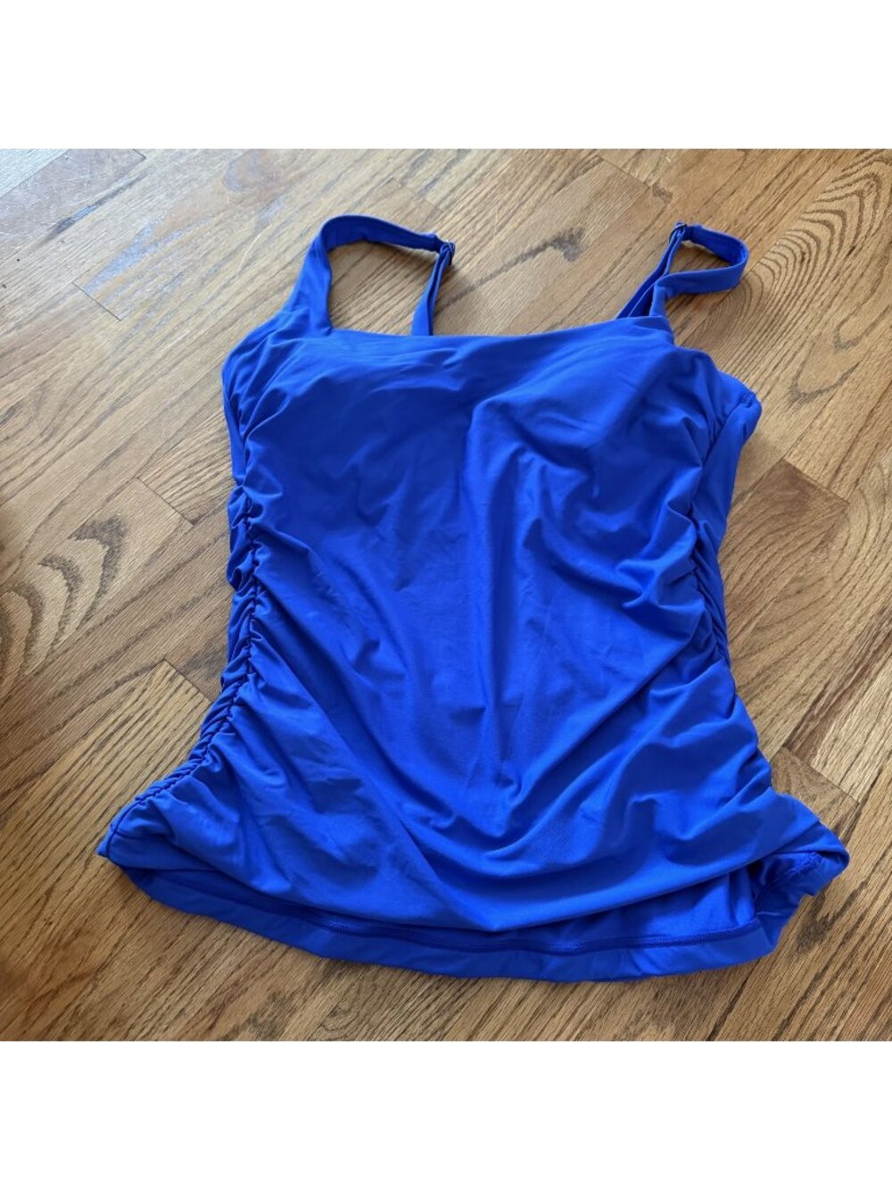 Athleta Womens 38B/C Royal Blue Tankini Swim Top Underwire